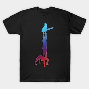 A silhouette of a women’s group T-Shirt